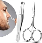 Lepinko Nose Hair Trimmer For Men, Nasal Tweezers 2PCS, Silver. Fixed Price $22.99.