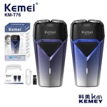 Kemei KM-T76 Rechargeable Foil Head Facial Shaver Dual For Men. Fixed Price $15.99.