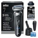 Electric Shaver Braun Series 4-IN-1 Clean Charge 7187PS Razor Extra Head. Fixed Price $369.99.
