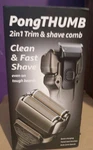 Pongthumb CS615 2-IN-1 Facial Foil Shaver, Dual-head, Wet/dry, Black. Fixed Price $24.95.