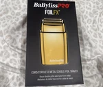 Babyliss Pro FXFS2G Cordless Metal Double Foil Shaver - Gold. Fixed Price $99.00.
