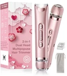 Vegiteria Bikini Trimmer For Women With Led Light, Dual Head Electric Pink. Fixed Price $30.41.