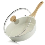 Sensarte Nonstick Ceramic Saute Pan 10 INCH/3.5QT, Non-toxic Deep Frying Ski. Fixed Price $46.74.