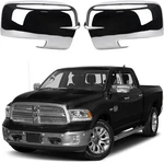 Chrome Side Mirror Covers Caps Compatible With 2009-2018 Dodge Ram 1500 And. Fixed Price $72.99.