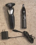 2 Philips Norelco Shaver S590 & Nose Trimmer ** Tested And Works. Fixed Price $35.00.