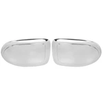 Autohaux Pair New Exterior Rear View 25X15CM / 9.84"X5.91", Silver Tone. Fixed Price $50.99.