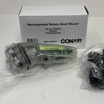 Conair SHV1000CT Rechargeable Rotary Head Shaver, Clear Pop Up Trimmer - New. Fixed Price $49.99.