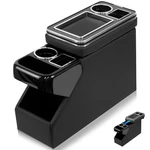 Qkvcx Center Console Between Seat Organizer For Minivans, Suvs, With Black. Fixed Price $152.99.