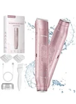 2 1 Women Electric Shaver Dual Head Bikini Trimmer For IPX7 Waterproof. Fixed Price $22.99.