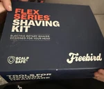 Freebird Flex Series Electric Rotary Shaving Kit Black/gold W/ Trimmer & Heads. Fixed Price $13.00.