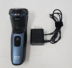 Philips Norelco - Series 3000 Rechargeable Wet/dry Electric Shaver Black Tested. Fixed Price $21.70.