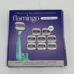 Flamingo Moist+ (9) Razor Set Women's Shaving W/ Moisture Bar Smooth Skin. Fixed Price $18.68.