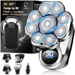 9D Electric Head Shaver For Bald Men, Upgraded 5-IN-1 Me.... Fixed Price $52.03.