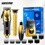 Professional Men Hair Clipper Set Cordless Electric Trimmer Rechargeable Shaver. Fixed Price $41.99.