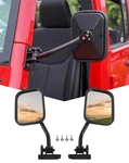 Jecar Door Off Mirrors Rear View Quick Release For 1997-2018 Jeep Wra.... Fixed Price $74.98.