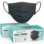 Pack Of 100 Black Disposable Face Mask, 3-PLY Adult Masks, Facial Cover Wit.... Fixed Price $13.95.