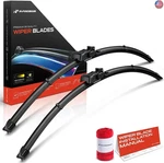 A-premium Pack Of 2 Windshield Wiper Blades With Wear Indicator & Towel. Fixed Price $48.90.