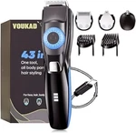 Voukad Beard Mustache Trimmer With 3 Attachments, 40 Adjustable Blue + Black. Fixed Price $65.90.