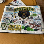 Catstudio Baylor University Bears College Make Up Pouch Bag Case Coin New Bu. Fixed Price $14.99.