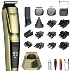 Olov Cyber Beard Trimmer For Men, 17-IN-1 Mens Grooming Kit With 6 Bronze. Fixed Price $50.00.