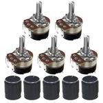 Molence 5PCS WH138 5K Ohm Rotary Potentiometer With Switch, Single Turn.... Fixed Price $15.86.