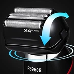 Povos Men 4-BLADE Electric Shaver, Wet/dry Use, Trimmer, Dock Gift Idea. Fixed Price $26.97.