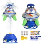 Ufo Water Sprinkler Outdoor Summer Rocket Toy With Colorful Led Lights 360 Spin. Fixed Price $20.39.