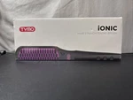 Tymo Ionic Hair Straightening Brush Black/purple Brand New. Fixed Price $30.00.