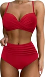 Suuksess Women Twist High Waisted Bikini - Size: L. Fixed Price $10.00.
