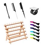 Laflare Braiding Rack For Hair Set (60 Pegs) W Accessories COMBO4. Fixed Price $21.99.