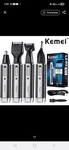 Kemei KM-6630 Rechargeable Trimmer 4 Heads Nose Beard Eyebrow Black Silver. Fixed Price $24.10.