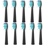 Toothbrush Heads For Fairywill, Replacement 10 Count (pack Of 1), Black. Fixed Price $19.99.