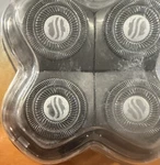 Skull Shaver Carver 4X 4-HEAD Replacement Blade, Palm/pitbull/butterfly Kiss. Fixed Price $21.99.