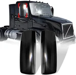 Black Door Mirror Cover For Volvo Vnl Trucks 04-17, Driver & Passenger Side, Lef. Fixed Price $110.99.
