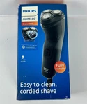 Philips Norelco 1100 Series, Dry Electric Shaver, 27 Self-sharpening. Fixed Price $34.00.