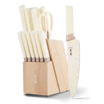 Zhang Xiao Quan Set With White Block, High Carbon Stainless Steel Sharp Blade.... Fixed Price $95.85.