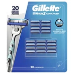 New Gillette Mach 3 Advanced Refill Cartridges, 20 Count. Fixed Price $36.75.