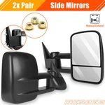 Pair Manual Tow Mirrors For 99-06 Chevy Silverado Gmc Sierra 1500 2500 3500 Hd. Fixed Price $71.15.