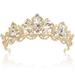 Gold Rhinestone Tiara Crown For Women Wedding Bridal Princess Headband. Fixed Price $16.49.