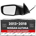 Rear View Mirror, Driver Side For Nissan Altima Sedan Non-foldable, Flat Gl.... Fixed Price $64.59.