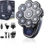 Skull Shaver Electric Palm Razor Led Cordless Rechargeable 9 Blades Wet Dry Set.. Fixed Price $65.95.
