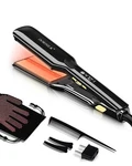 Dorisilk 500 Vibrating Ceramic 2-IN-1 Flat Iron Hair Straightener & Curler. Fixed Price $61.02.