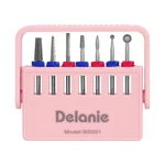 Delanie Professional Nail Drill Bit Set, 7 Pieces With Holder, Carbide And Di.... Fixed Price $36.37.