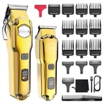 Hatteker Hair Trimmer Set For Men IPX7 Cordless Barber Clipper With T-blade. Fixed Price $39.99.