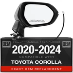 Passenger Side Mirror For Toyota Corolla Sedan - Powered, Manual Fold, Convex. Fixed Price $67.44.