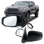 Lqito Driver Side Mirror Fits 2016-2022 Toyota Tacoma 8 Pins Left, Black. Fixed Price $89.15.