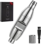 Manual Nose Hair Trimmer For Men, Battery-free, 304 Stainless Steel Silver. Fixed Price $39.99.