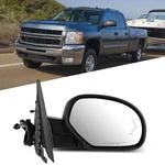 Black Rh Mirror For Chevy Gmc 07-13 Power Fold Heated Puddle Light Signal Memory. Fixed Price $98.74.