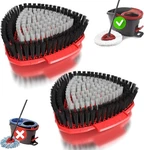 New! 2 Pack Scrub Brush Mop Heads Only For Vileda Turbo Ocedar System. Fixed Price $12.95.