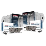 ESK6740 Powerstop Brake Disc And Pad Kits 4-WHEEL Set Front & Rear For Cooper. Fixed Price $324.60.